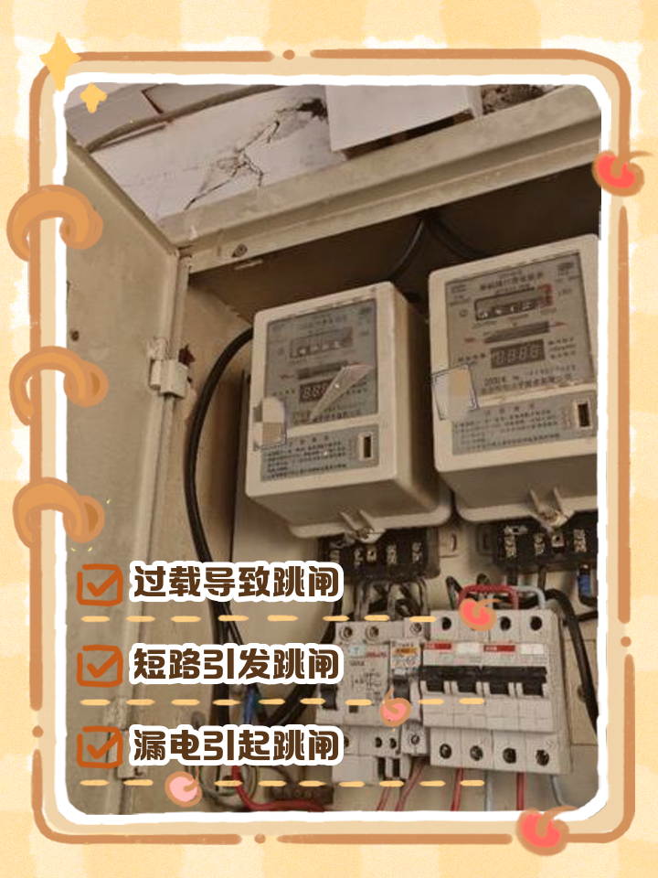 电表跳闸灯亮了是怎么回事