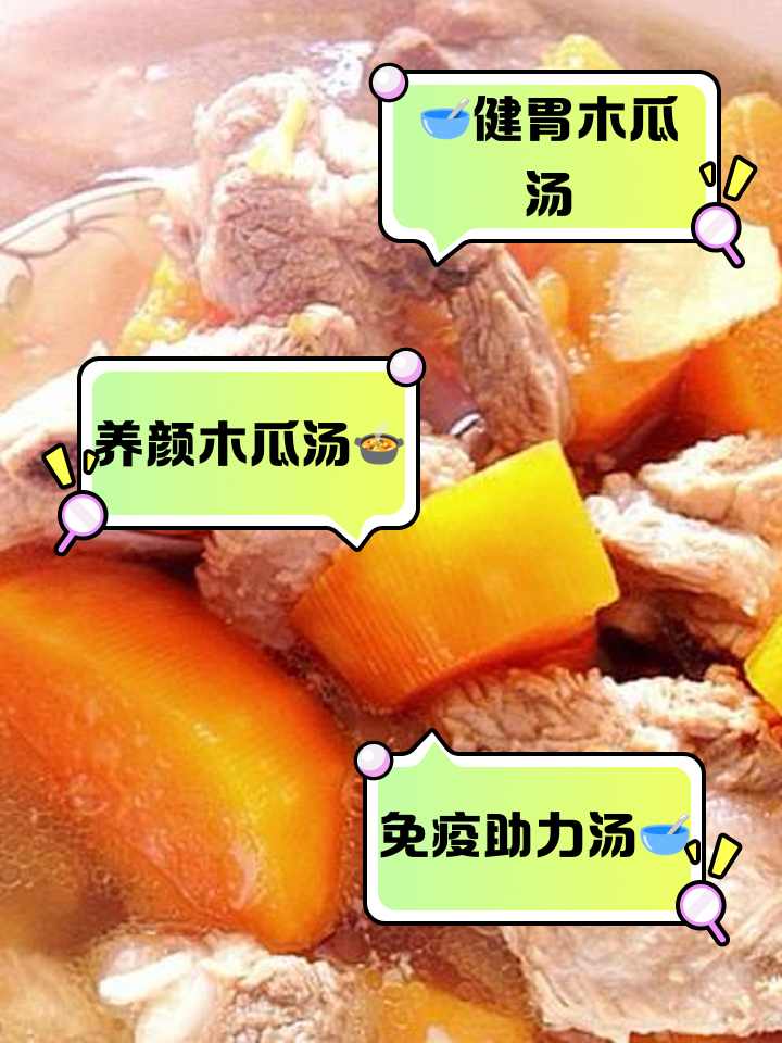 排骨木瓜汤的做法功效