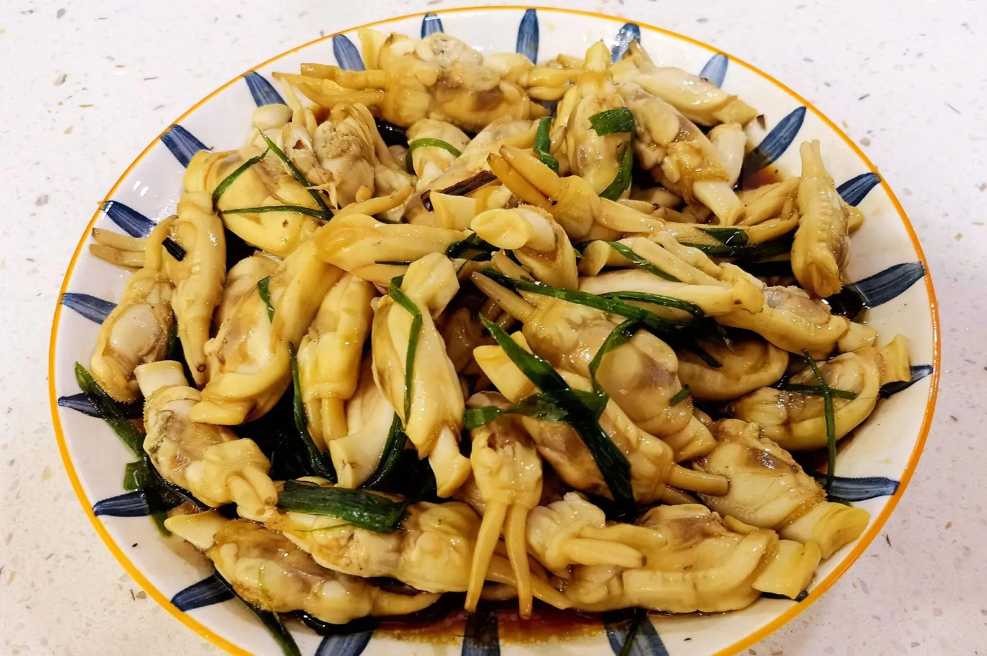 葱油蛏子的家常做法