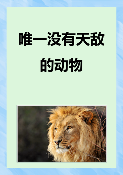 狮子的天敌是什么动物