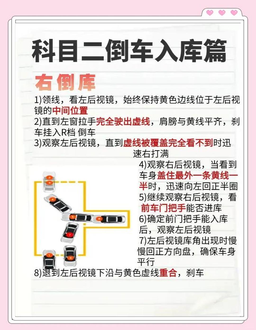 倒车入库八字口诀是什么