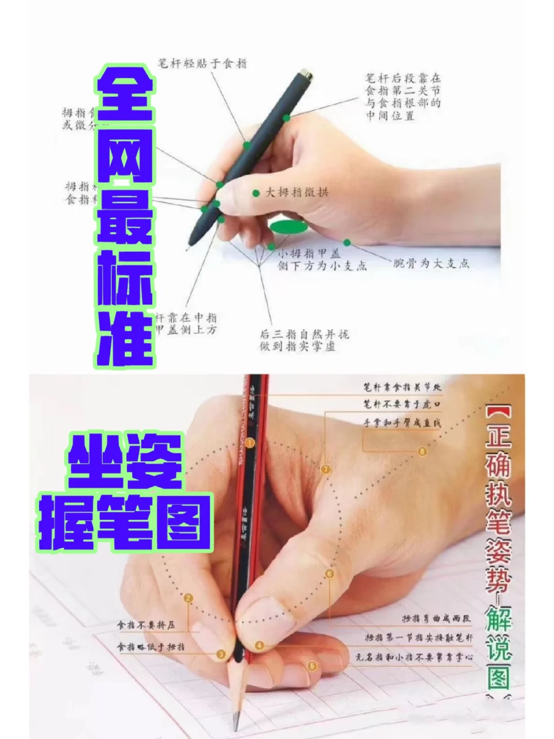 怎么掌握正确的握笔姿势